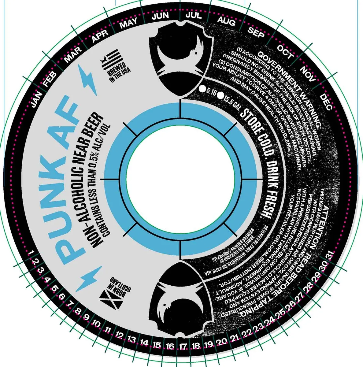 Punk AF — full label as filed with TTB