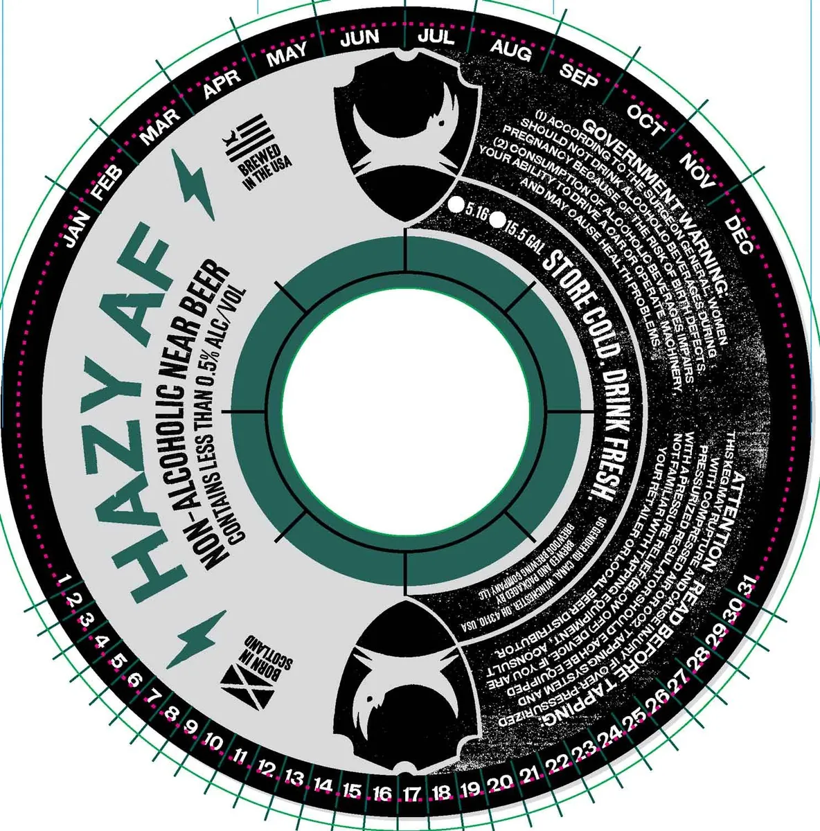 Hazy AF — full label as filed with TTB