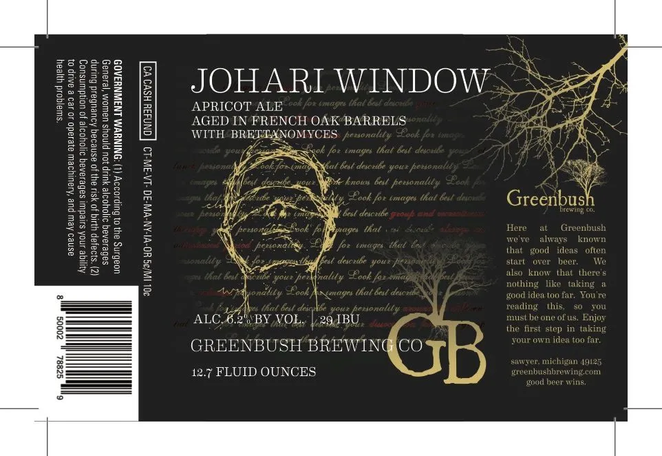 Johari Window — full label as filed with TTB