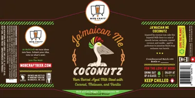 Ja'maican Me Coconutz label