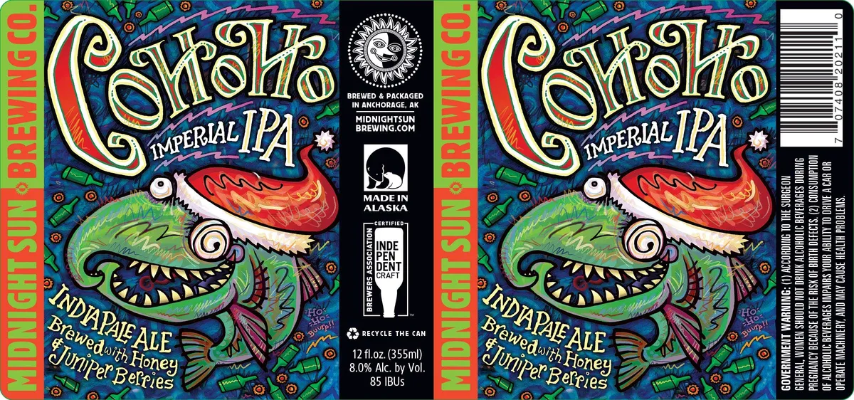 Cohoho label art — MIDNIGHT SUN BREWING CO.