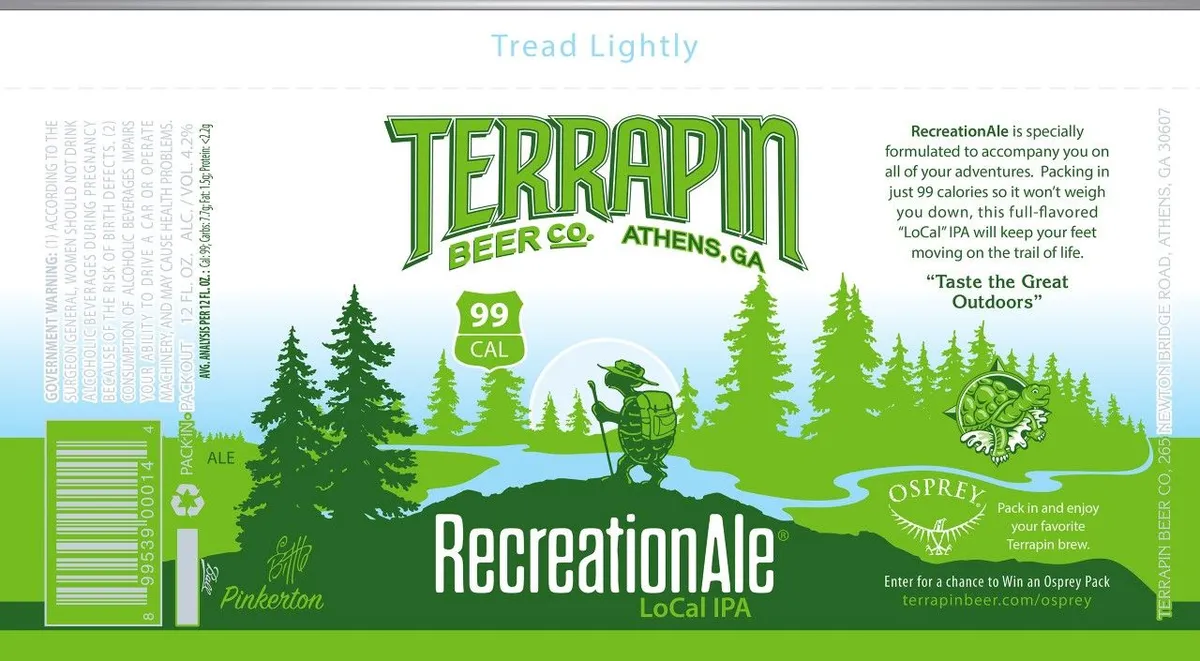 RecreationAle — full label as filed with TTB