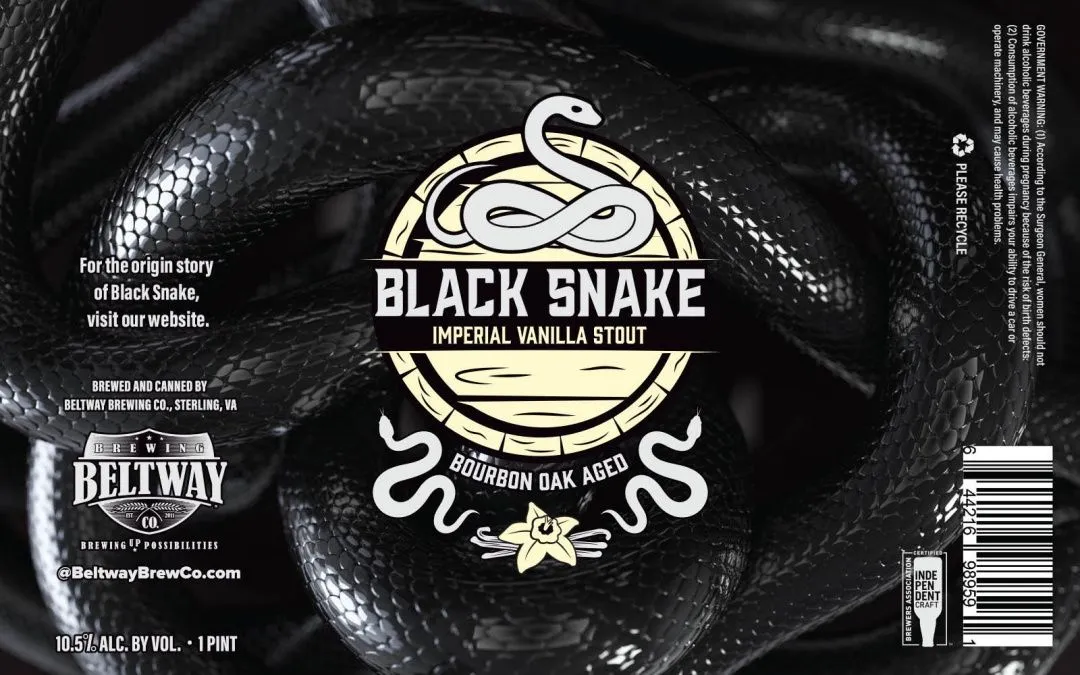 Black Snake — full label as filed with TTB
