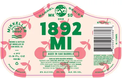 1892 MI label