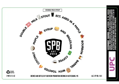 Double Milk Stout Etc label