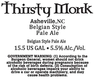 Belgian Style Pale Ale label