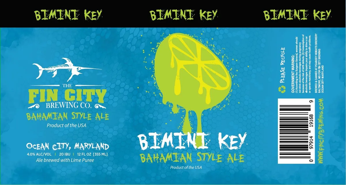 Bimini Key — full label as filed with TTB