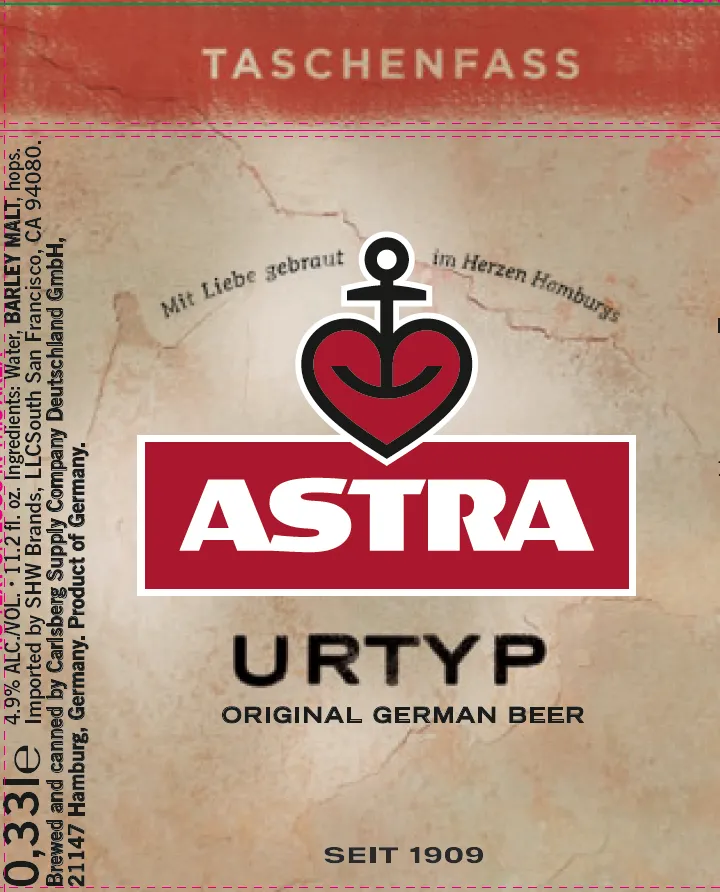 Astra Urtyp label art — ASTRA URTYP