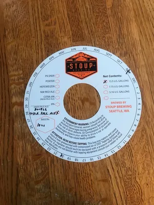 Stoup Double India Pale Ale label