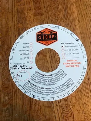 Stoup Hazy Double India Pale Ale label