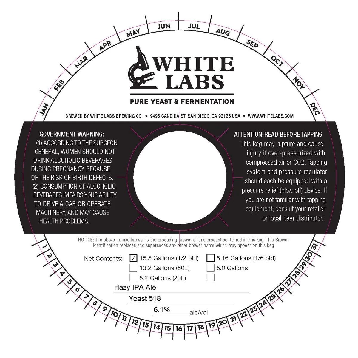 Hazy IPA Ale — full label as filed with TTB
