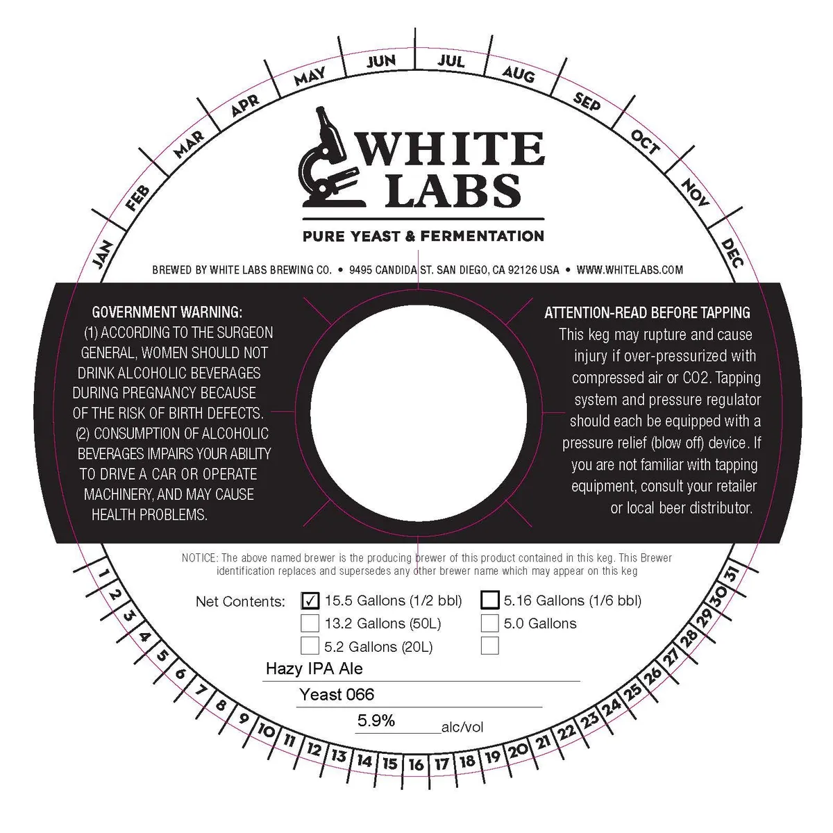 Hazy IPA Ale — full label as filed with TTB