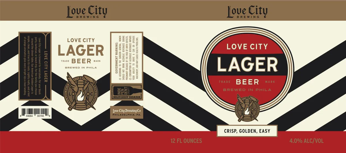 Love City Lager — full label as filed with TTB
