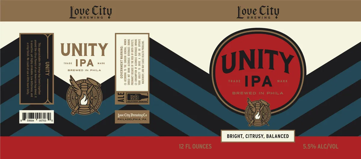 Unity IPA label art — UNITY IPA