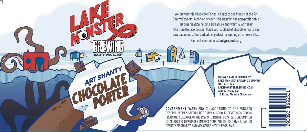 Art Shanty Chocolate Porter label