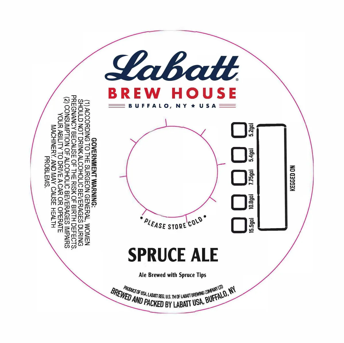 Spruce Ale — full label as filed with TTB