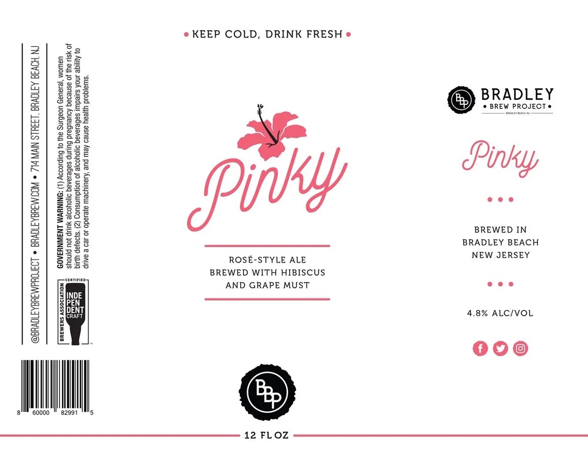 Pinky — full label as filed with TTB