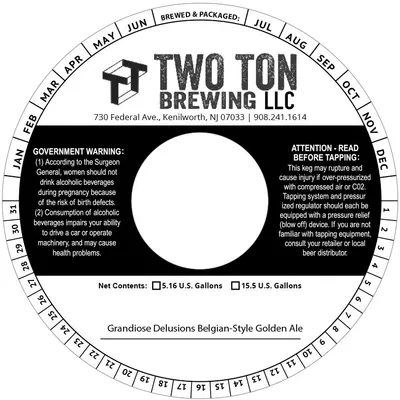 Grandiose Delusions Belgian-Style Golden Ale label