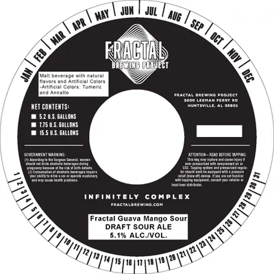 Fractal Guava Mango Sour label