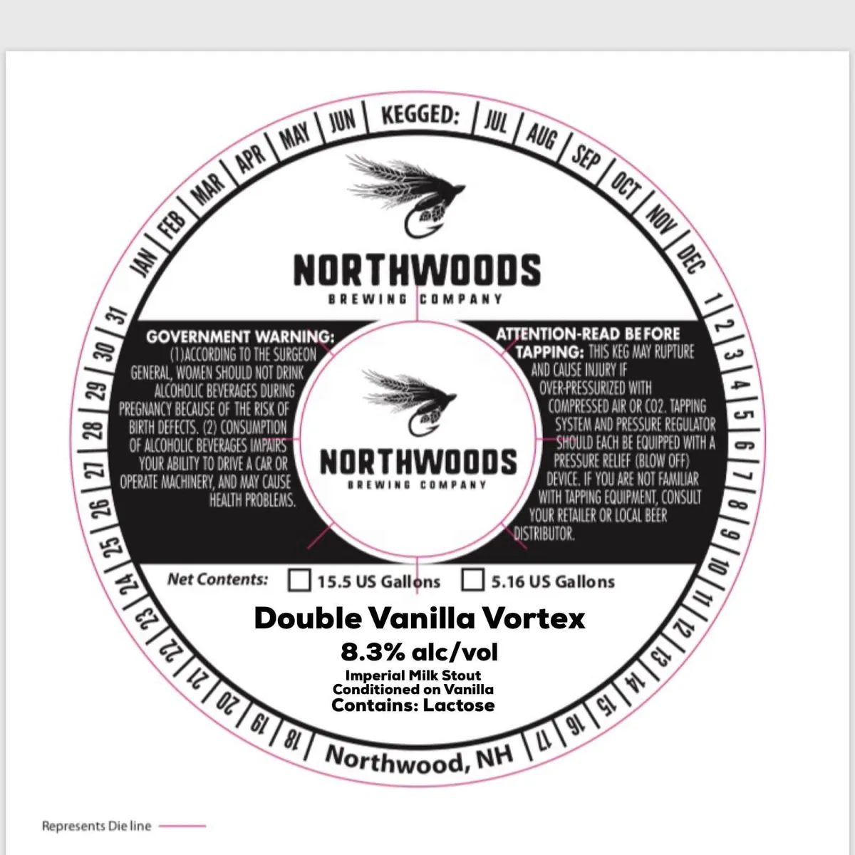Double Vanilla Vortex — full label as filed with TTB
