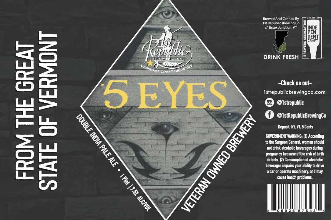 5 Eyes — full label as filed with TTB