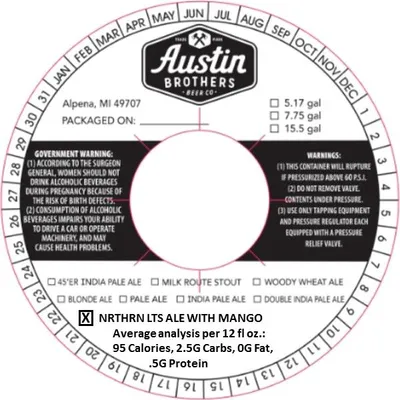 Nrthrn Lts Ale With Mango label