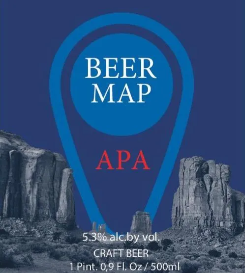 Beer Map APA — full label as filed with TTB