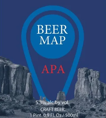 Beer Map APA label