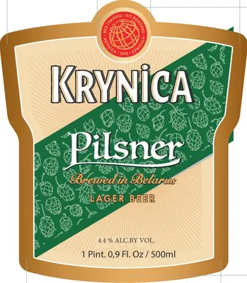 Krynica Pilsner label