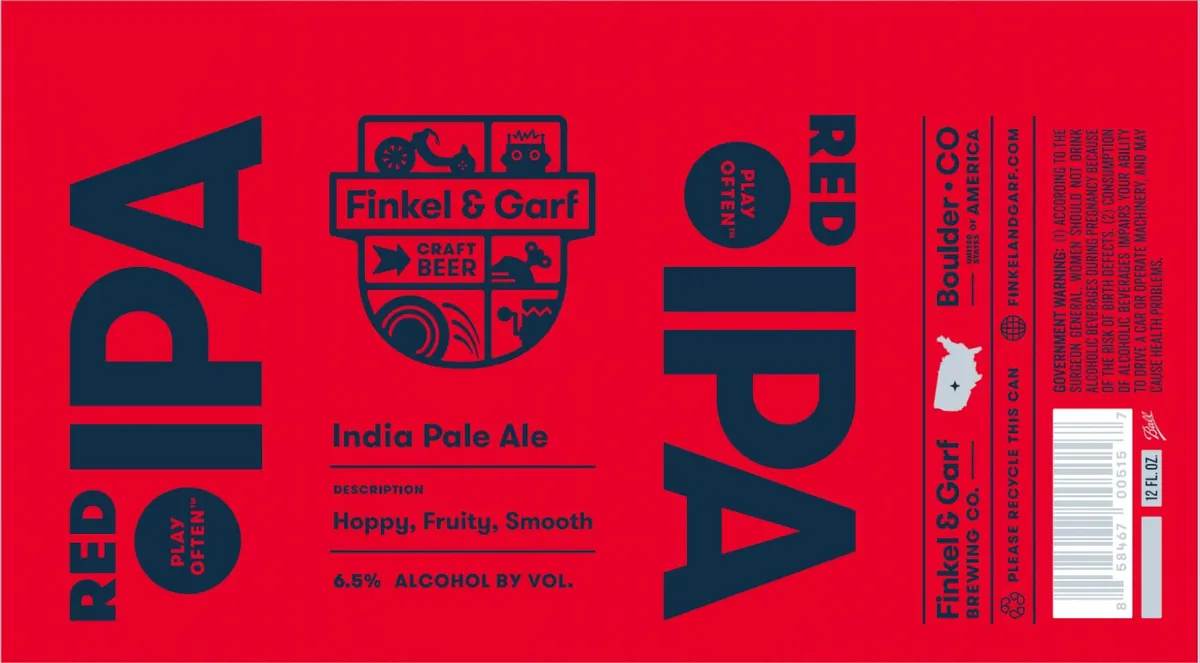 Red IPA — full label as filed with TTB