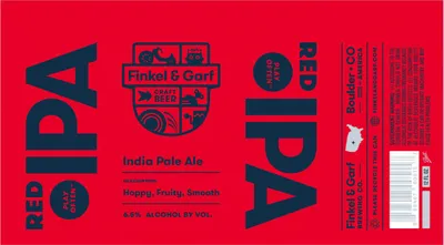 Red IPA label