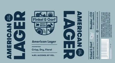 American Lager label
