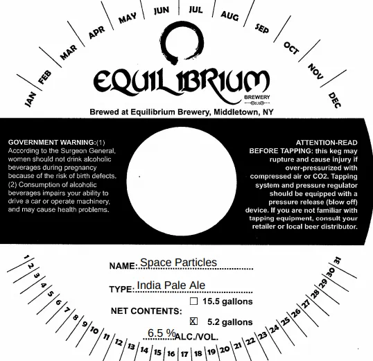 Space Particles — full label as filed with TTB