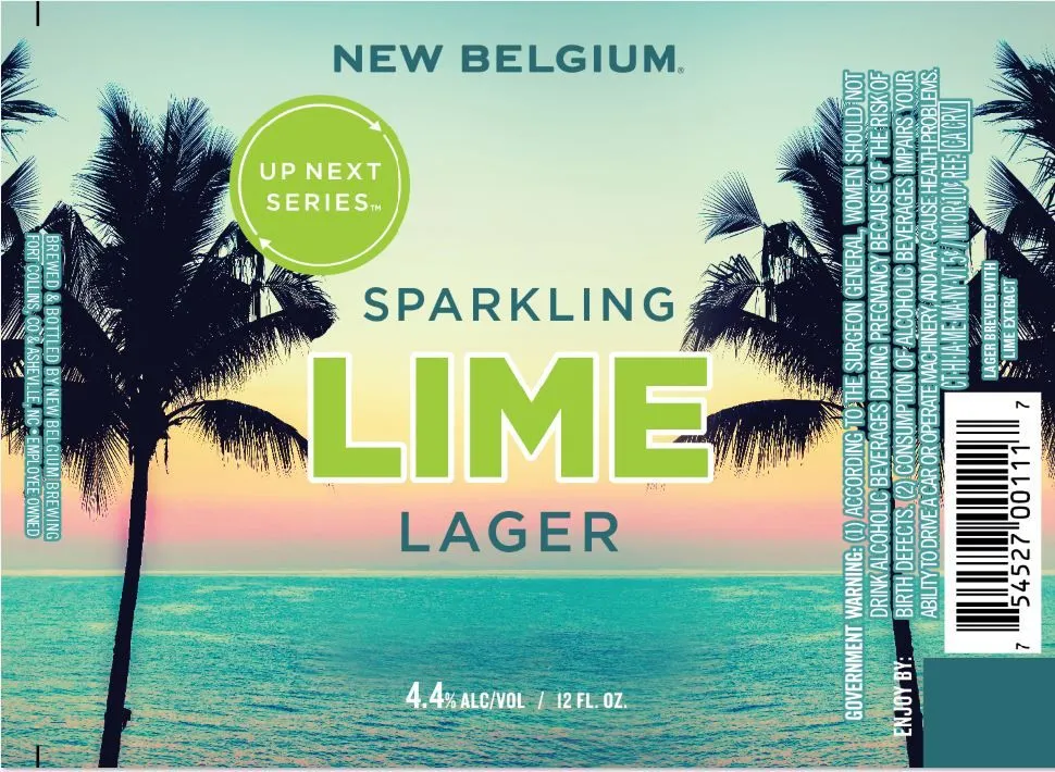 Sparkling Lime Lager — full label as filed with TTB