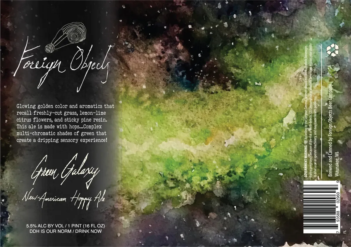 Green Galaxy — full label as filed with TTB