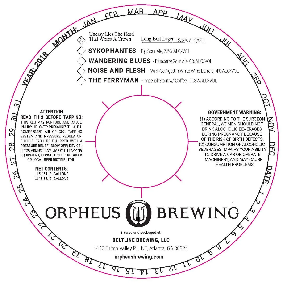Uneasy Lies the Head That Wears a Crown — full label as filed with TTB