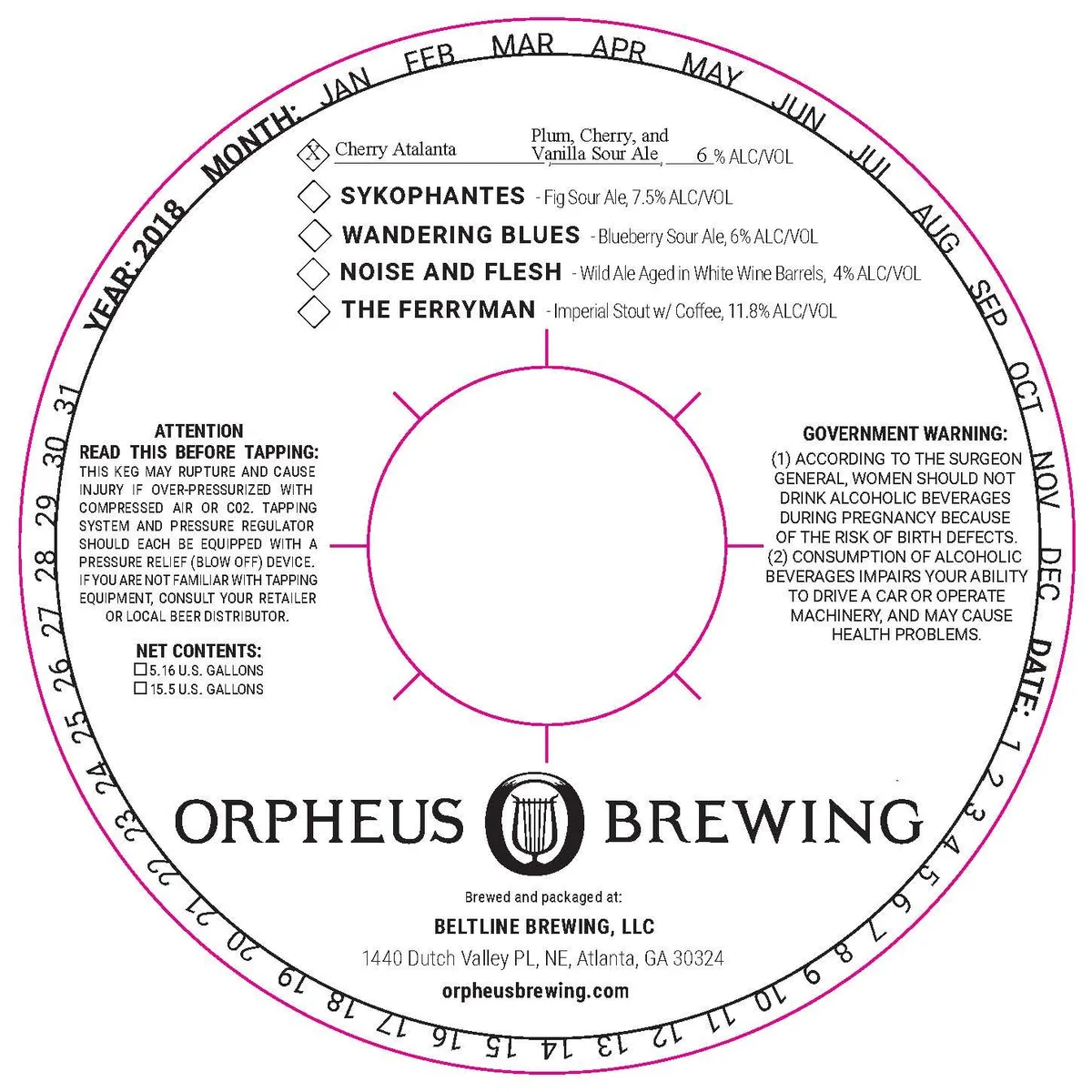 Cherry Atalanta — full label as filed with TTB