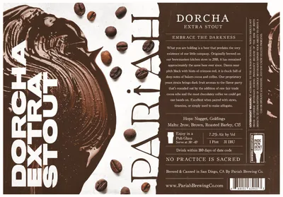 Dorcha Extra Stout label