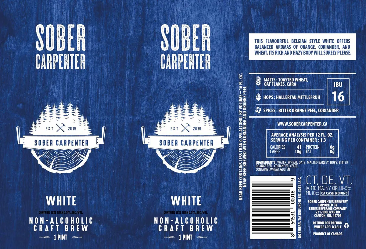 Sober Carpenter White label art — SOBER CARPENTER