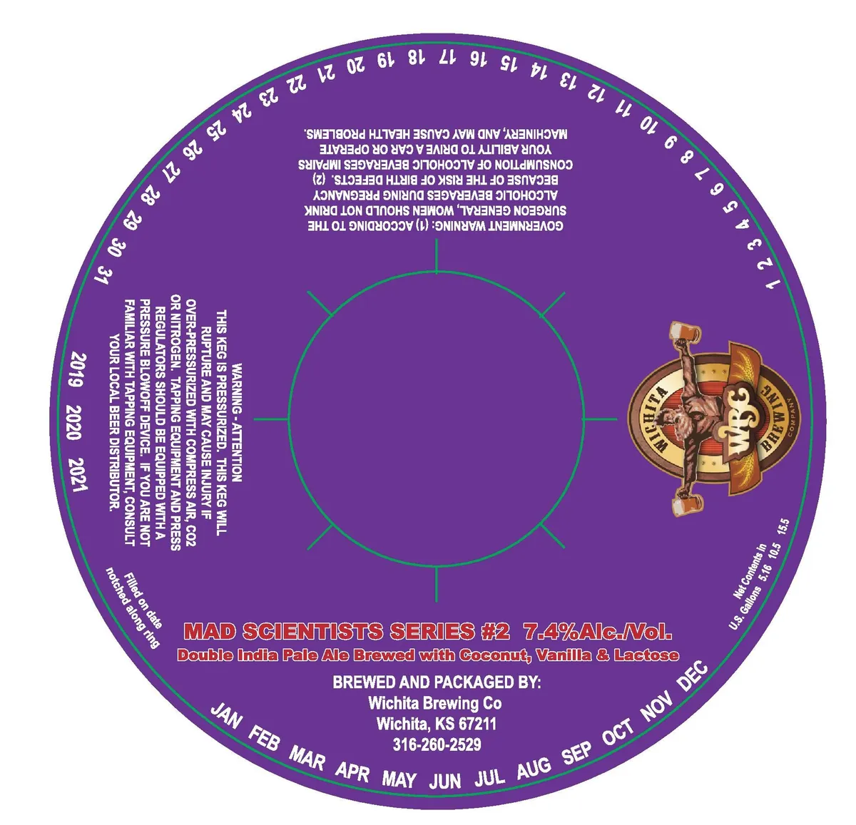 Mad Scientists Series #2 label art — MAD SCIENTIST EXPERIMENTAL SERIES #2