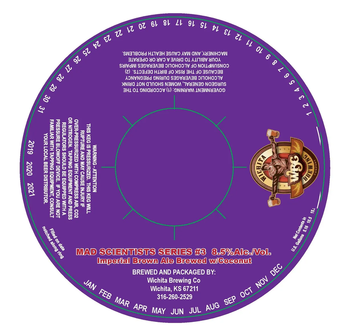 Mad Scientists Series #3 label art — MAD SCIENTIST EXPERIMENTAL SERIES #3
