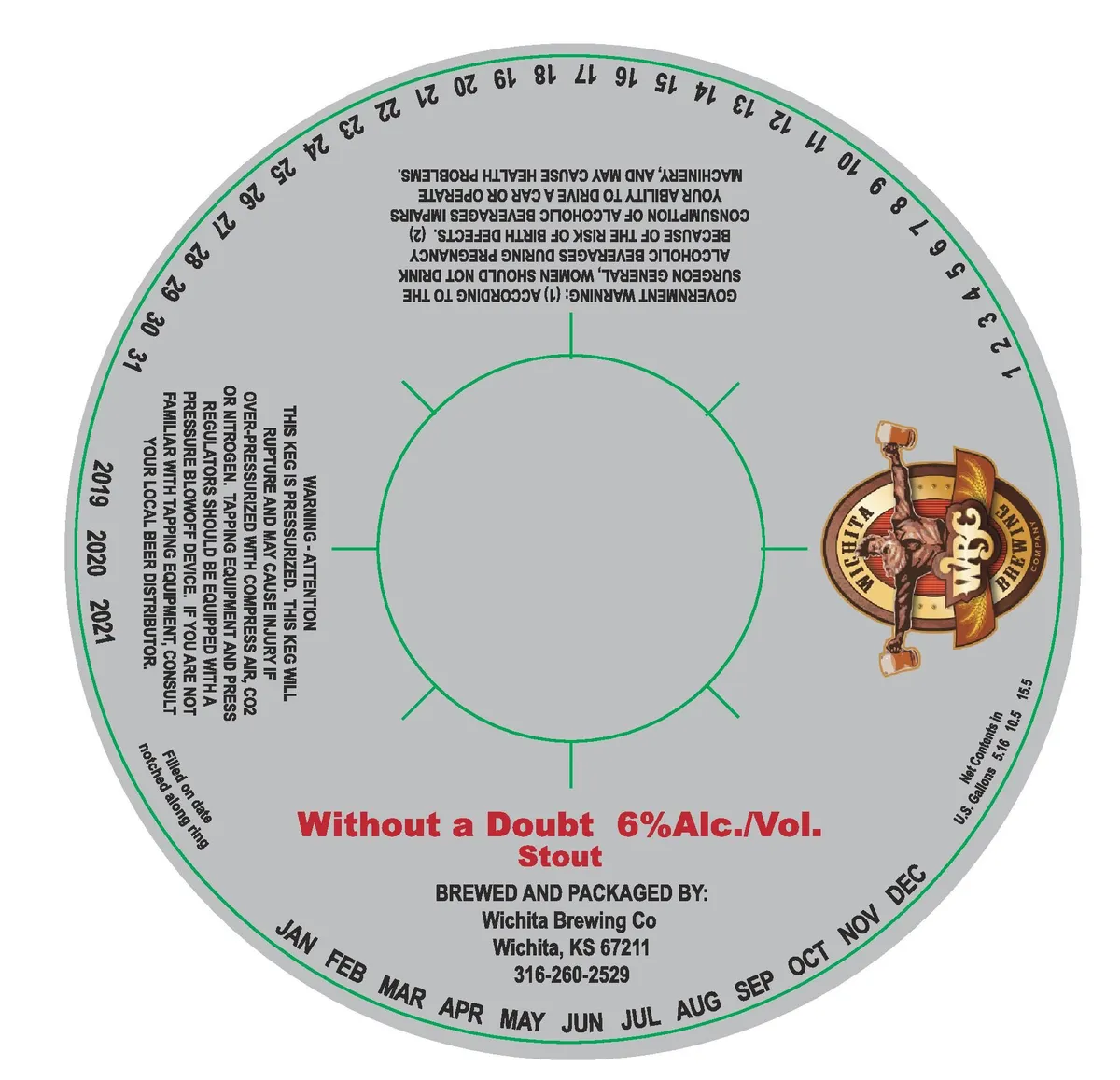 Without a Doubt Stout — full label as filed with TTB