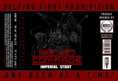 Barrel Aged Comrade label