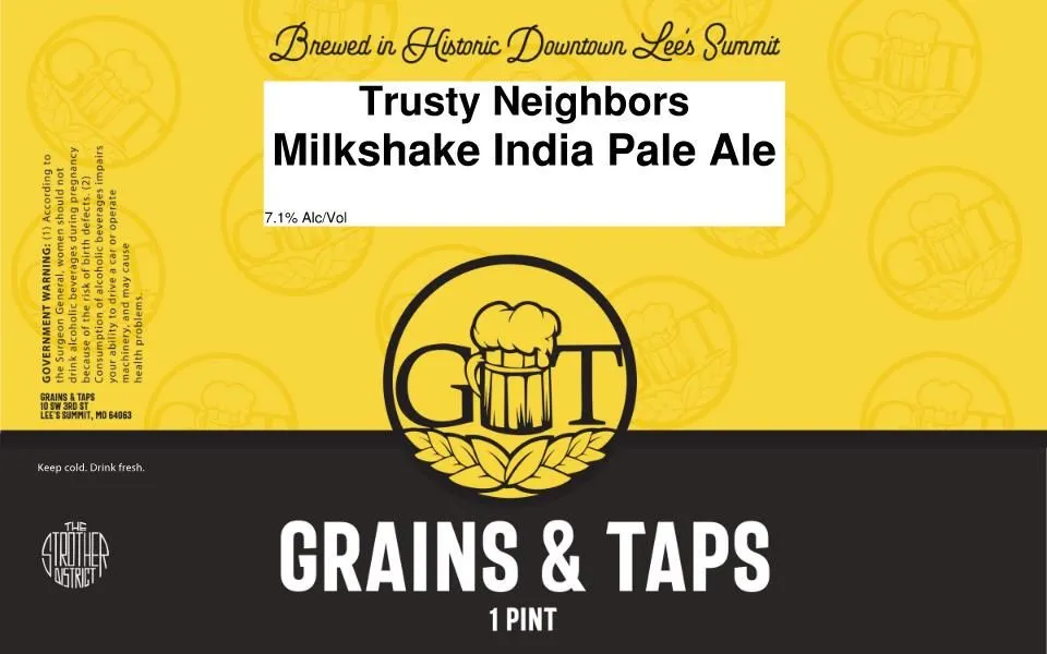 Trusty Neighbors — full label as filed with TTB