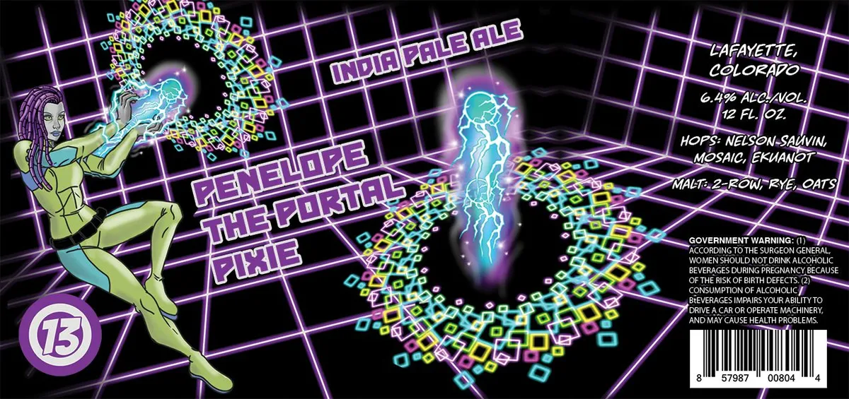 Penelope the Portal Pixie label art — PENELOPE THE PORTAL PIXIE