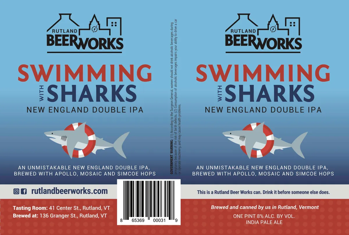 Swimming With Sharks — full label as filed with TTB