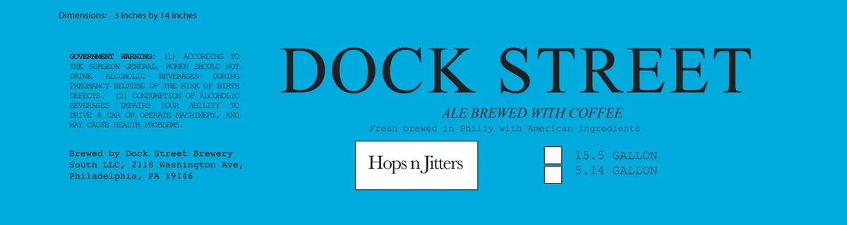 Hops N Jitters — full label as filed with TTB
