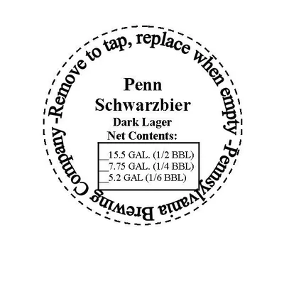 Penn Schwarzbier label