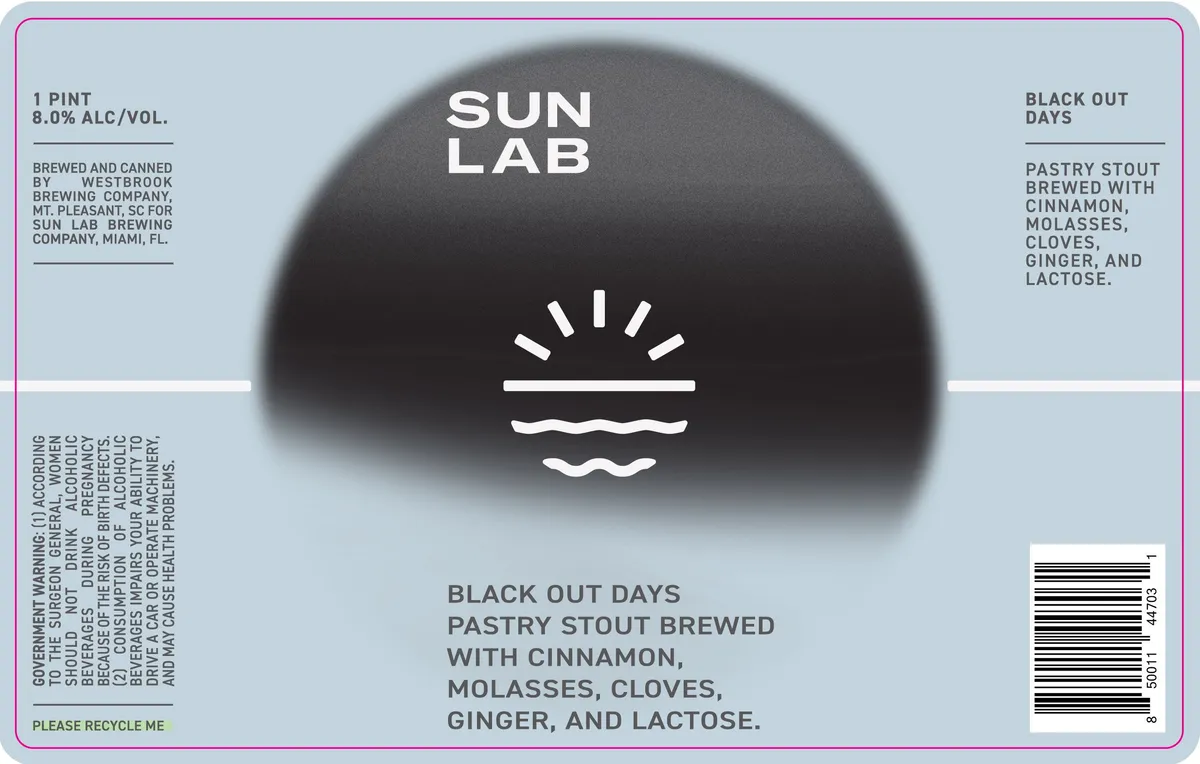 Black Out Days label