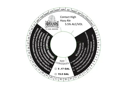 Contact High Hazy Ale label